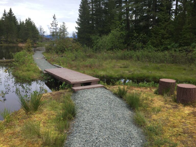 Wood Lake Campground trail around the lake